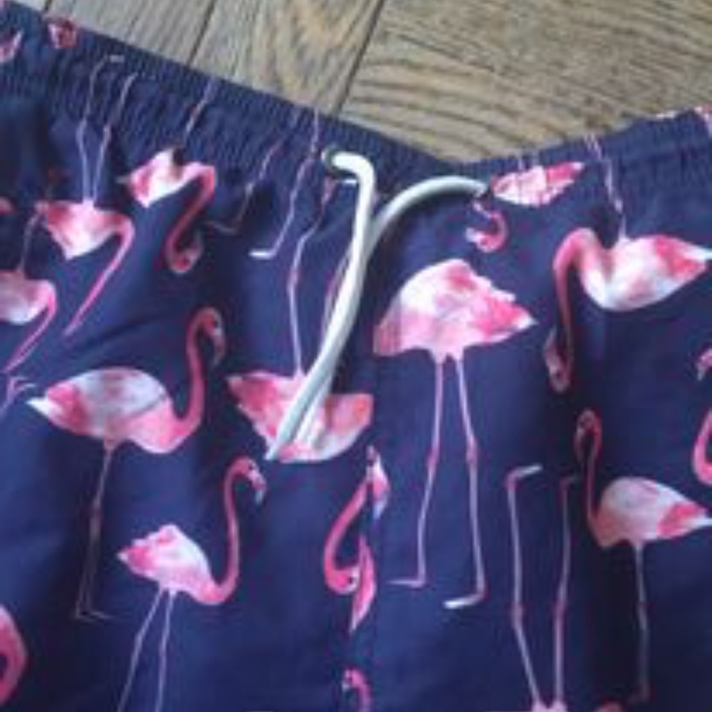 TRUNKS designer swim shorts , blue/pink , size L - Picture 2 of 5